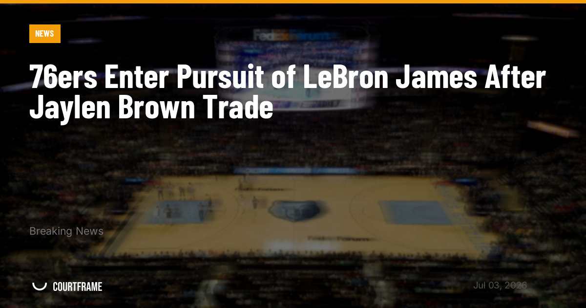 76ers Enter Pursuit of LeBron James After Jaylen Brown Trade