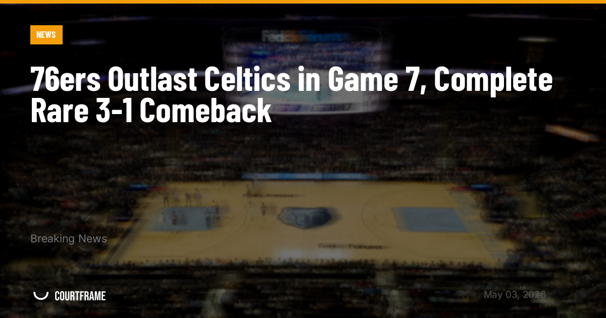 76ers Outlast Celtics in Game 7, Complete Rare 3-1 Comeback