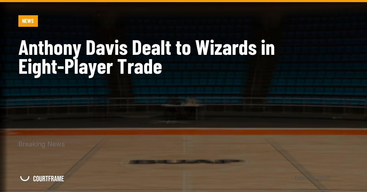 Anthony Davis Dealt to Wizards in Eight-Player Trade