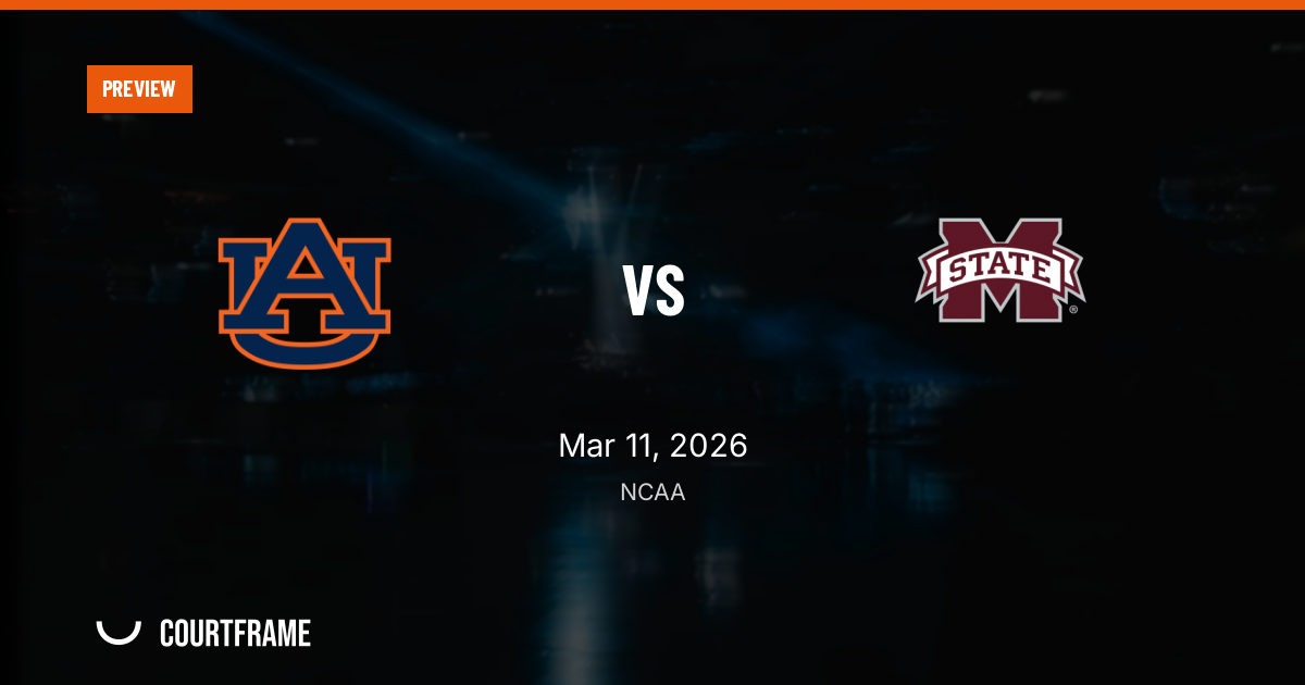 Auburn vs. Mississippi State Preview: Form, Leverage, and the Math of Momentum