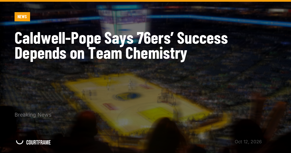 Caldwell-Pope Says 76ers’ Success Depends on Team Chemistry