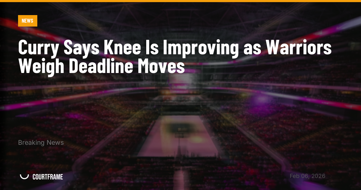 Curry Says Knee Is Improving as Warriors Weigh Deadline Moves