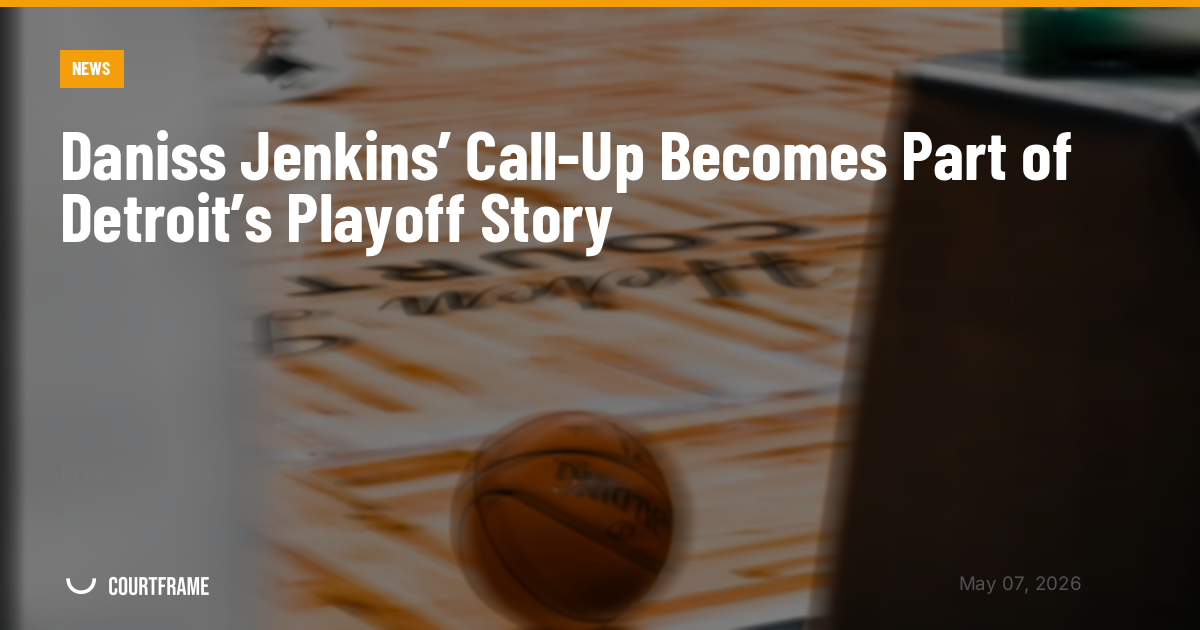 Daniss Jenkins’ Call-Up Becomes Part of Detroit’s Playoff Story