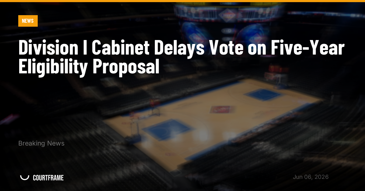 Division I Cabinet Delays Vote on Five-Year Eligibility Proposal