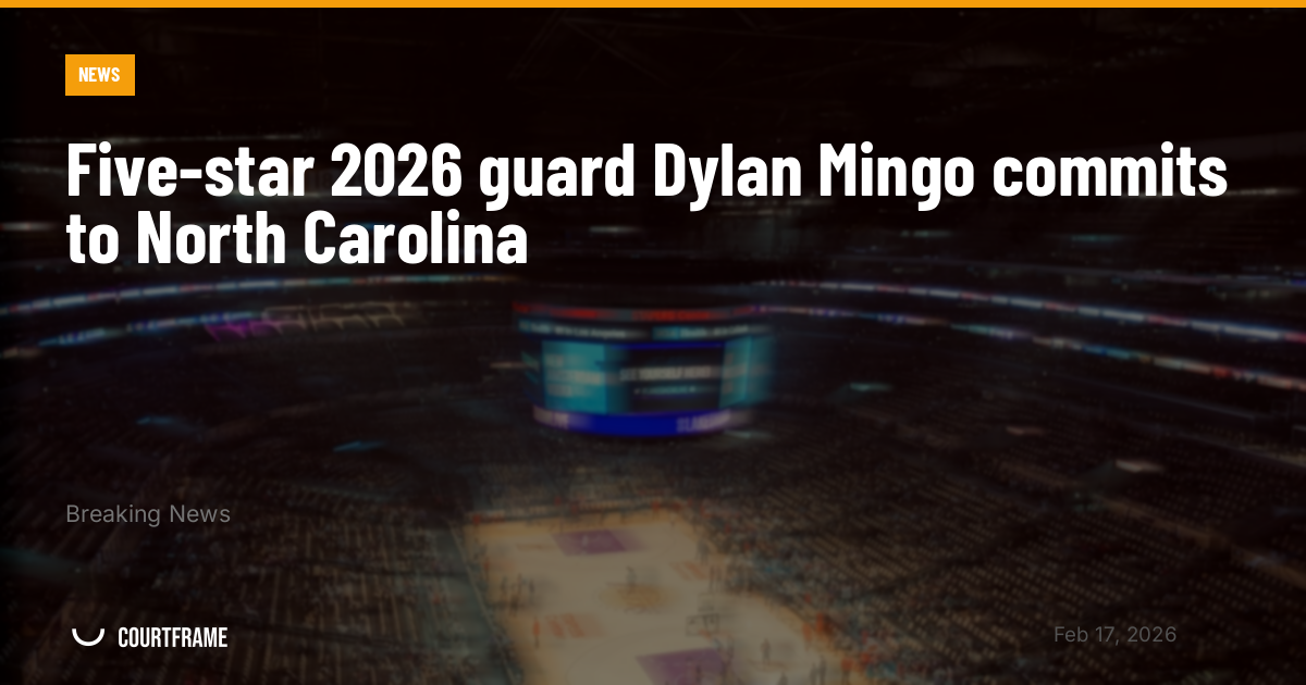 Five-star 2026 guard Dylan Mingo commits to North Carolina
