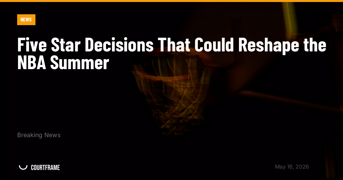 Five Star Decisions That Could Reshape the NBA Summer