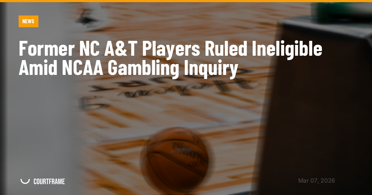 Former NC A&T Players Ruled Ineligible Amid NCAA Gambling Inquiry
