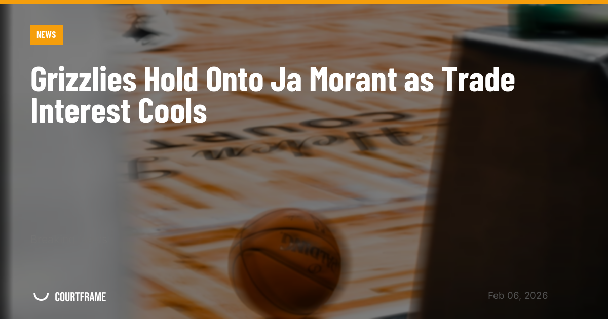Grizzlies Hold Onto Ja Morant as Trade Interest Cools