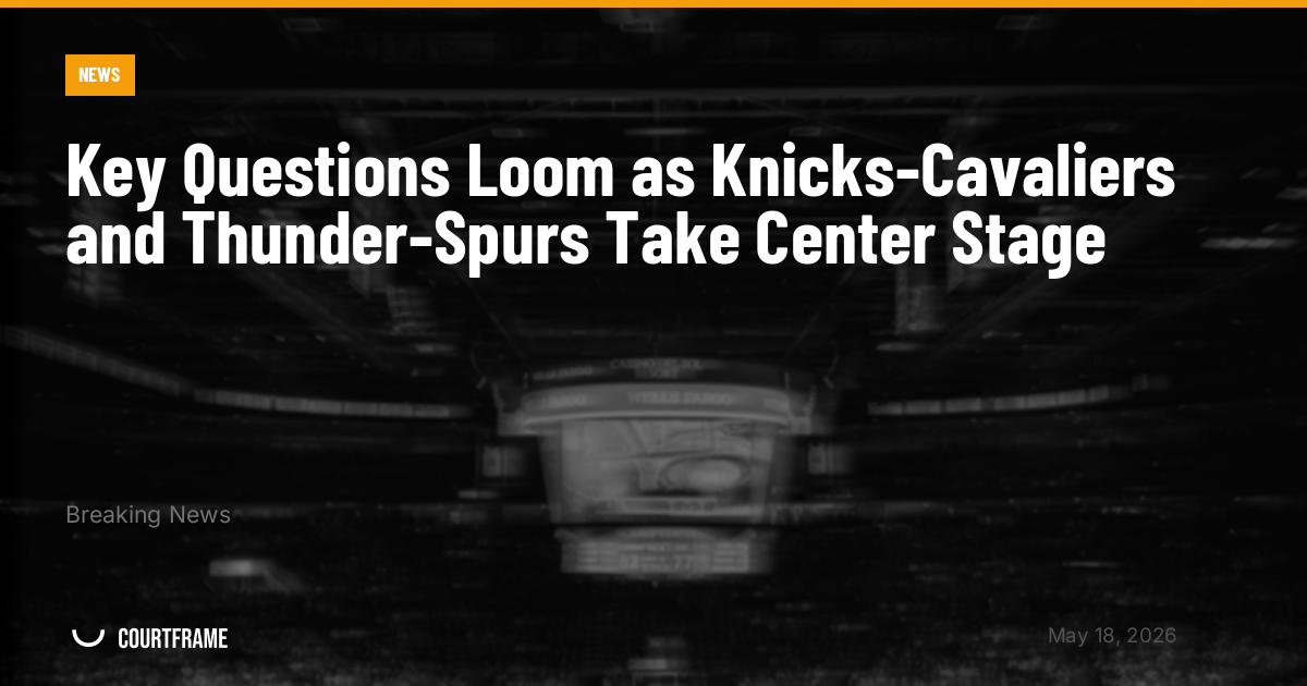 Key Questions Loom as Knicks-Cavaliers and Thunder-Spurs Take Center Stage
