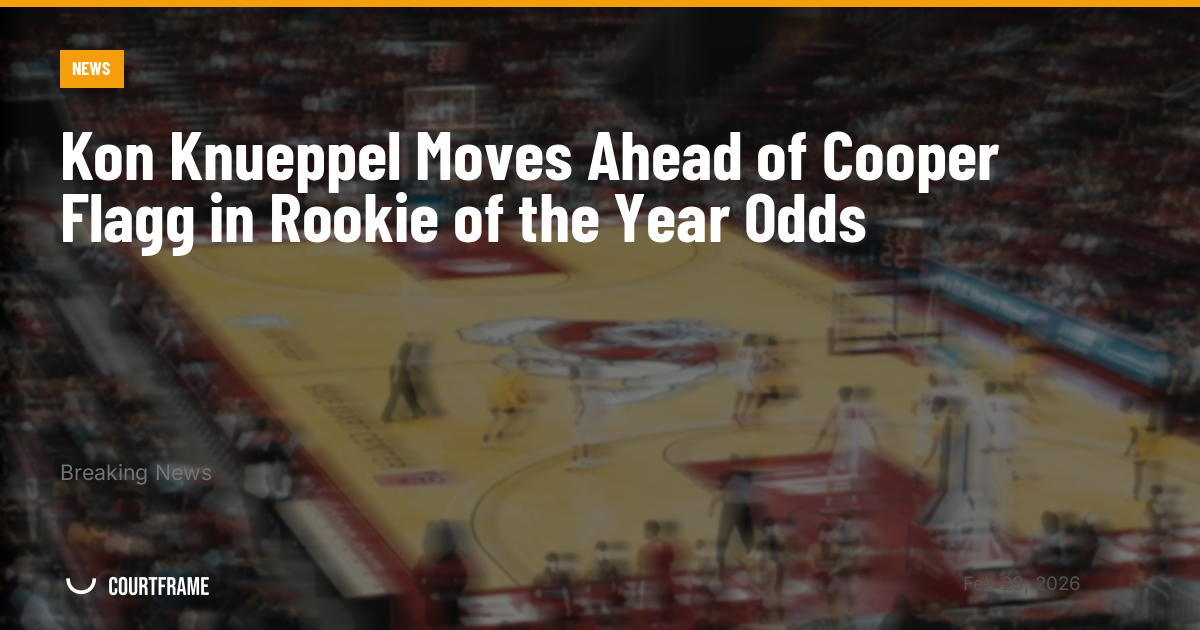 Kon Knueppel Moves Ahead of Cooper Flagg in Rookie of the Year Odds