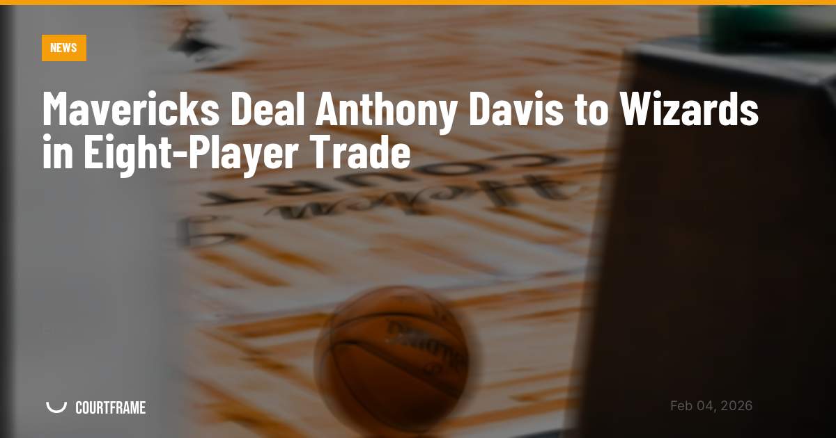 Mavericks Deal Anthony Davis to Wizards in Eight-Player Trade