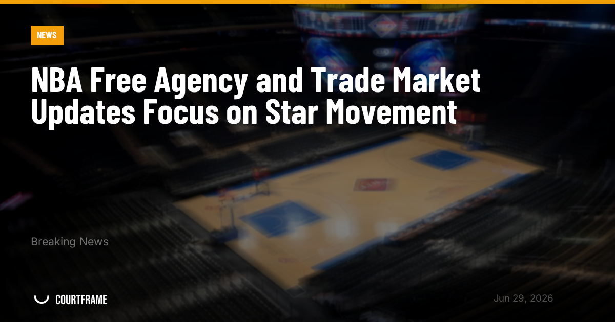 NBA Free Agency and Trade Market Updates Focus on Star Movement