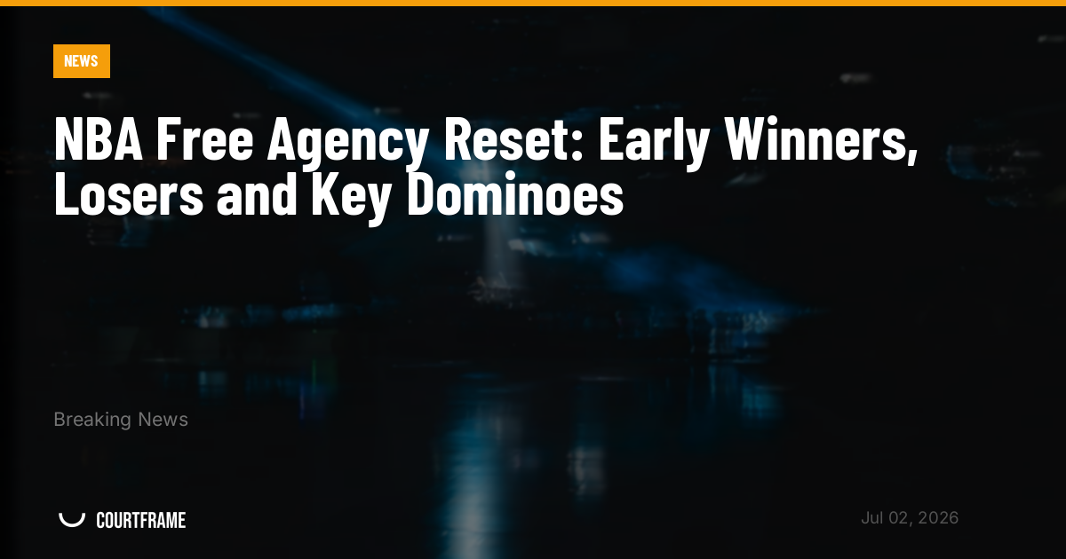 NBA Free Agency Reset: Early Winners, Losers and Key Dominoes