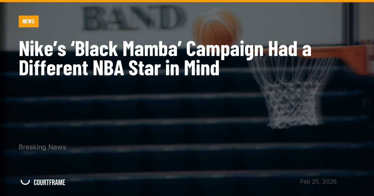 Nike’s ‘Black Mamba’ Campaign Had a Different NBA Star in Mind