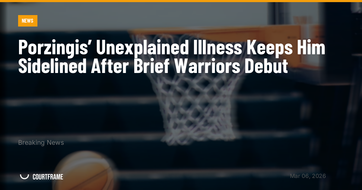 Porzingis’ Unexplained Illness Keeps Him Sidelined After Brief Warriors Debut