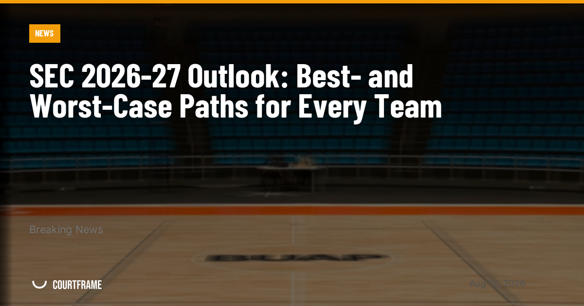 SEC 2026-27 Outlook: Best- and Worst-Case Paths for Every Team