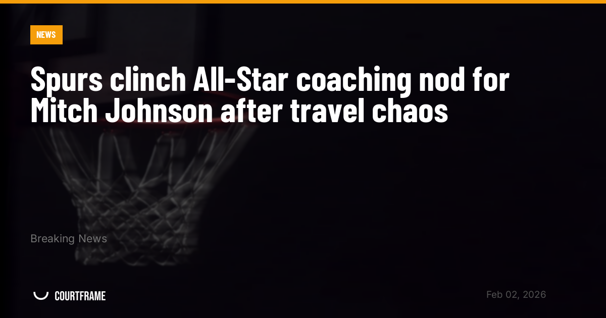 Spurs clinch All-Star coaching nod for Mitch Johnson after travel chaos