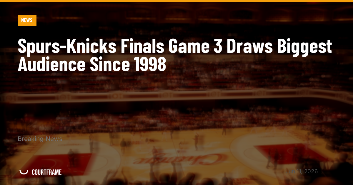 Spurs-Knicks Finals Game 3 Draws Biggest Audience Since 1998