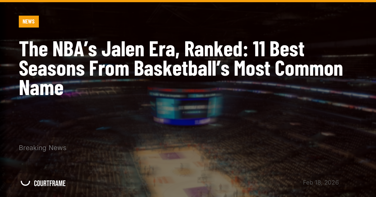 The NBA’s Jalen Era, Ranked: 11 Best Seasons From Basketball’s Most Common Name