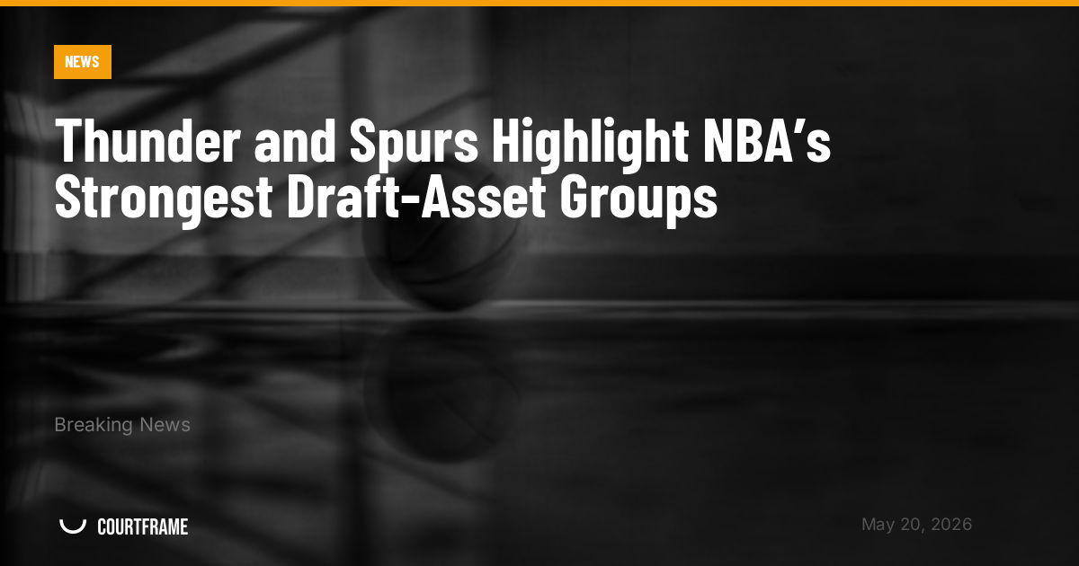 Thunder and Spurs Highlight NBA’s Strongest Draft-Asset Groups