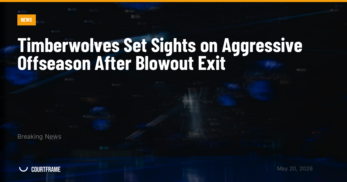 Timberwolves Set Sights on Aggressive Offseason After Blowout Exit