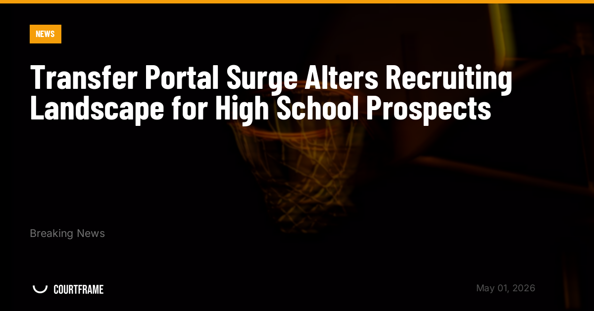 Transfer Portal Surge Alters Recruiting Landscape for High School Prospects