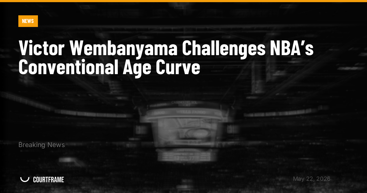 Victor Wembanyama Challenges NBA’s Conventional Age Curve
