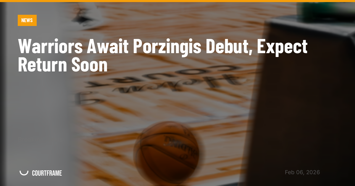 Warriors Await Porzingis Debut, Expect Return Soon