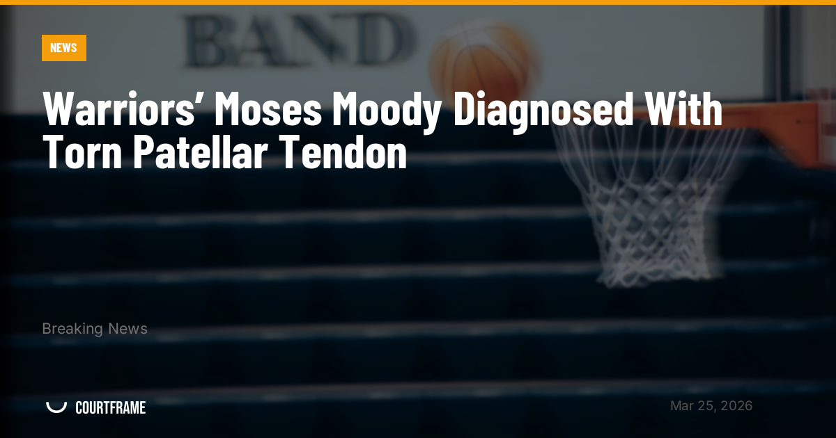 Warriors’ Moses Moody Diagnosed With Torn Patellar Tendon