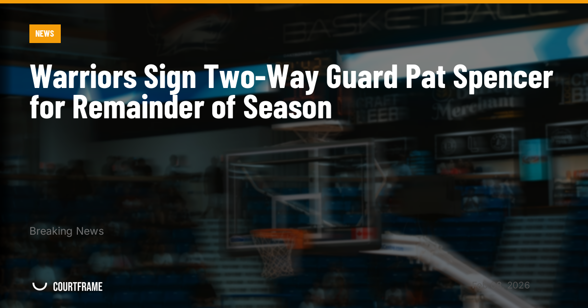 Warriors Sign Two-Way Guard Pat Spencer for Remainder of Season