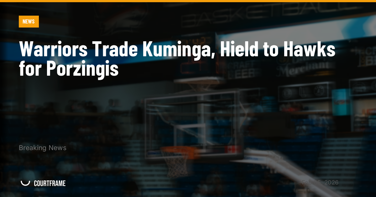 Warriors Trade Kuminga, Hield to Hawks for Porzingis